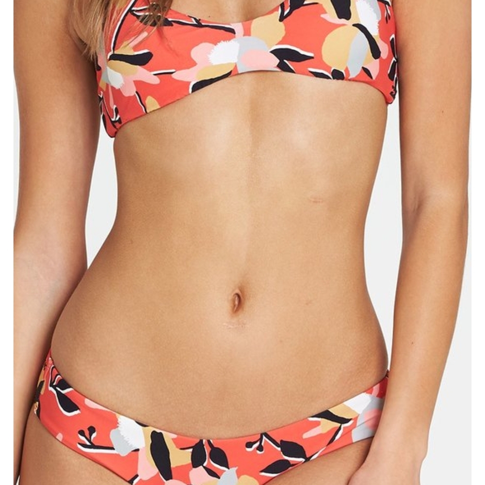 Billabong Vibrant Coral and Black Bikini